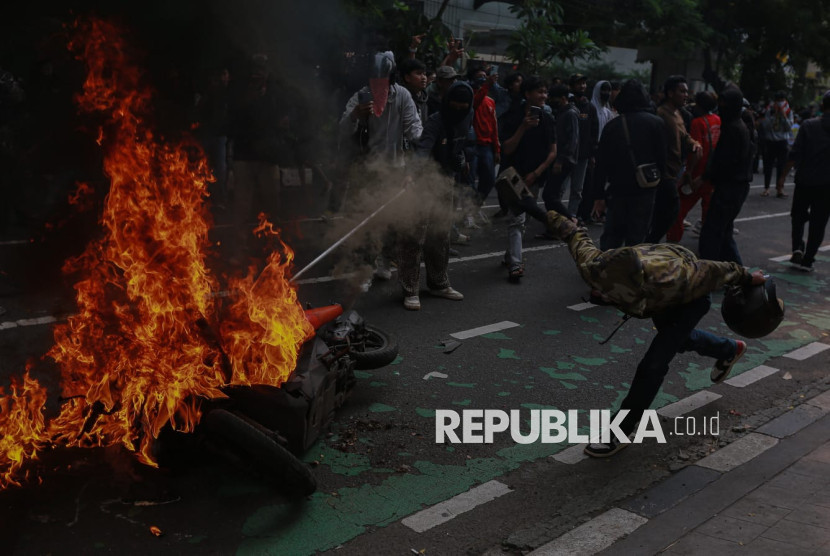 Aksi demonstrasi di Jakarta. Sumber:Republika